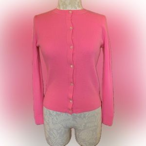 Barbie Pink Banana Republic Wool Cardigan